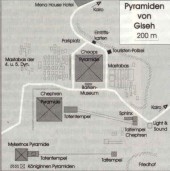 Pyramidenkomplex Gizeh, zum Vergrern klicken